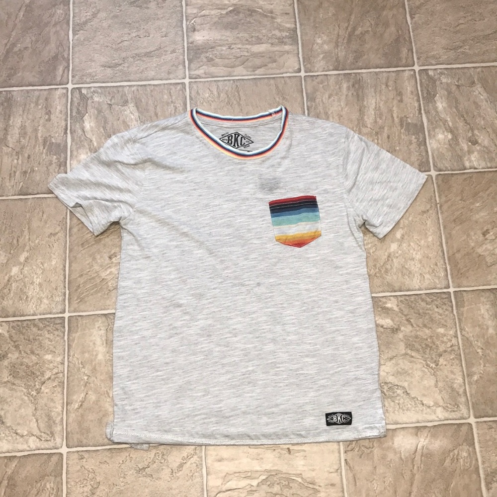 Grey Rainbow Trim Shirt